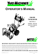Yard Machines E600E Operator's Manual