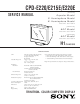 Sony Trinitron CPD-E220 Service Manual
