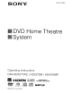 Sony DAV-HDX277WC Operating Instructions Manual