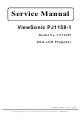 ViewSonic PJ1158-1 Service Manual