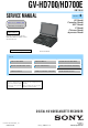 Sony GV-HD700 Service Manual