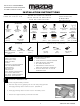 Mazda 3 2004 Installation Instructions Manual