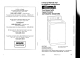 Kenmore Automatic Washer Owner's Manual And Installation Instructions