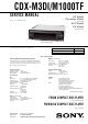 Sony CDX-M3DI Service Manual