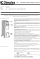Dimplex DYOF15 Installation And Operating Instructions
