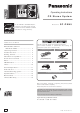Panasonic SC-PM45 Operating Instructions Manual