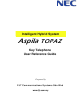 NEC Aspila TOPAZ User Reference Manual