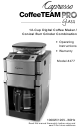 Capresso CoffeeTEAM Pro Glass 477 Operating Instructions Manual
