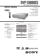 Sony DVP-S9000ES Service Manual