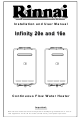 Rinnai Infinity 20e Installation And User Manual