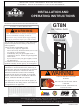 Napoleon GT8N Installation And Operating Instructions Manual