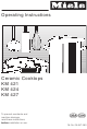 Miele KM 421 Operating Instructions Manual