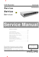 Philips DVDR3408 Service Manual