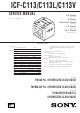 Sony ICF-C113 Service Manual