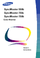 Samsung SyncMaster 550b Owner's Instructions Manual