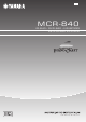Yamaha MCR-840 Owner's Manual