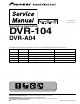 Pioneer DVR-104 Service Manual