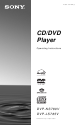 Sony DVP-NS780V Operating Instructions Manual