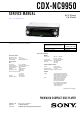 Sony CDX-NC9950 Service Manual