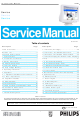 Philips 109B7 Service Manual