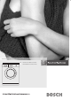 Bosch Washing Machine Instruction Manual And Installation Instructions