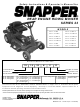 Snapper 2812523BVE Safety Instructions & Operator's Manual
