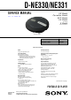 Sony D-NE330 Service Manual