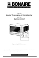 BONAIRE PNE2002 Series Control Operating & Maintenance Instructions