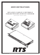 RTS DKP-8 User Instructions