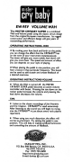 DUNLOP CRYBABY EW-95V Operating Instructions