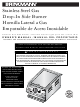 Brinkmann Stainless Steel Gas Drop-In Side Burner Owner's Manual
