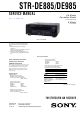 Sony STR-DE885 Service Manual