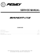 Peavey bandit 112 Service Manual