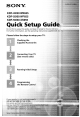 Sony KDF-42 WE655 Quick Setup Manual