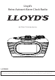 Lloyd LCR360 Instruction Manual