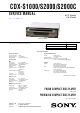 Sony CDX-S1000 Service Manual
