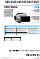 Sony HDR-UX3E Service Manual