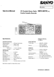 Sanyo MCD-S870F Service Manual