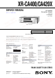 Sony XR-CA400 Service Manual