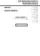 Sony DVP-NS305 Service Manual