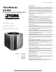 York H4TS024 Technical Manual