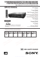 Sony SLV-E580EE Service Manual