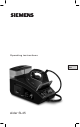 Siemens slider SL45 Operating Instructions Manual