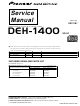 Pioneer DEH-1400 Service Manual