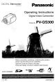 Panasonic PV-GS300 Operating Instuctions