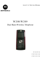 Motorola W208 Service Manual