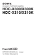 Sony HDC-X300 Operation Manual
