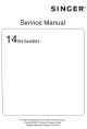 Singer 14SH 644 Service Manual