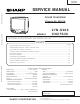 Sharp 27N-S300 Service Manual