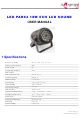 triangle lights LED PAR64 18W 6CH LCD Sound User Manual